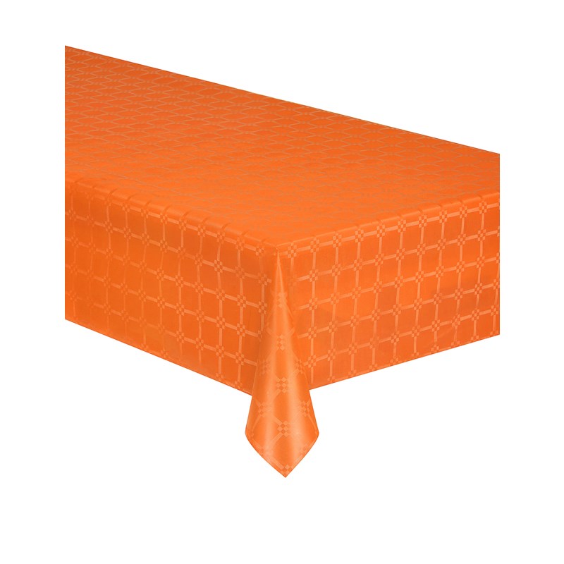 Tischrolle Damast orange - 1,20m x 50m